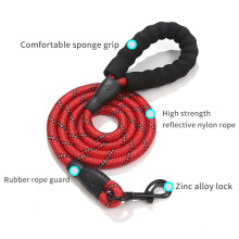 Factory Direct Supply Pet Accessories Paracord Reflective Climbing Rope Dog Leash Nylon Pet Leash